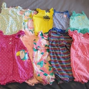 6 mo - Summer romper lot